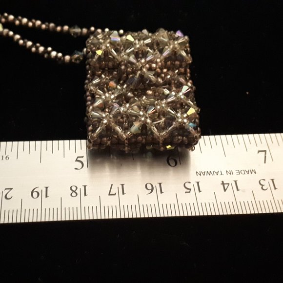 Handmade Working Pouch 925 Silver Necklace - Picture 3 of 13